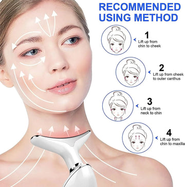 EMS Face Lifting Massager with Red Light Therapy