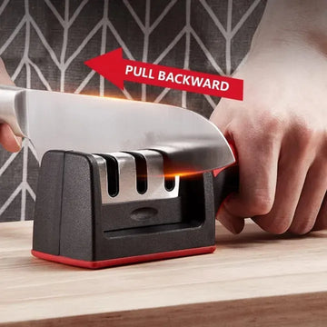 Kitchen Knife Sharpener Adjustable 4 in 1 Manual Knives and Scissor Sharpener