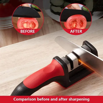 Kitchen Knife Sharpener Adjustable 4 in 1 Manual Knives and Scissor Sharpener