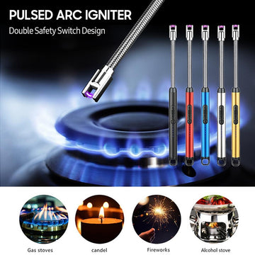 Electric Arc USB Rechargeable Flameless Arc Lighter 360 degree free rotation